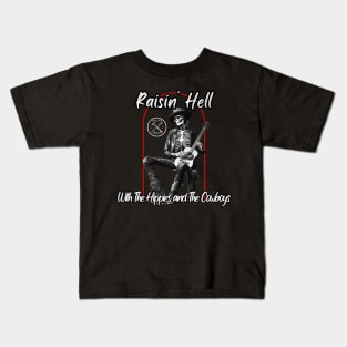 Raisin' Hell With The Hippies and The Cowboys Kids T-Shirt